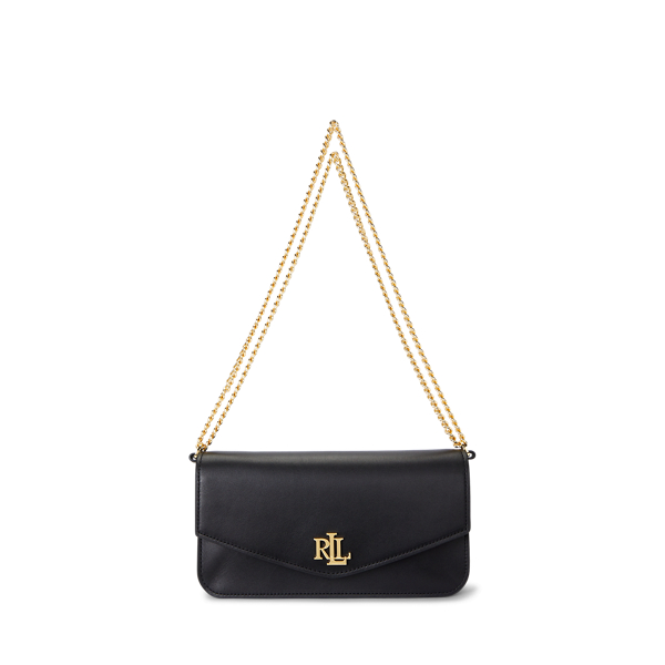 特価！Ralph Lauren Sawyer Half Moon Prespring Shoulder Bag Leather Sawyer Shoulder Bag