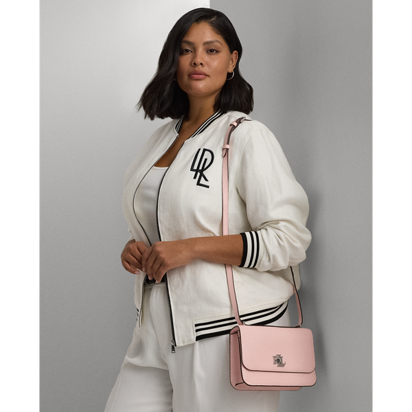 Mittelgroße Tasche Sophee mit Prägung Lauren in Tea Rose 8