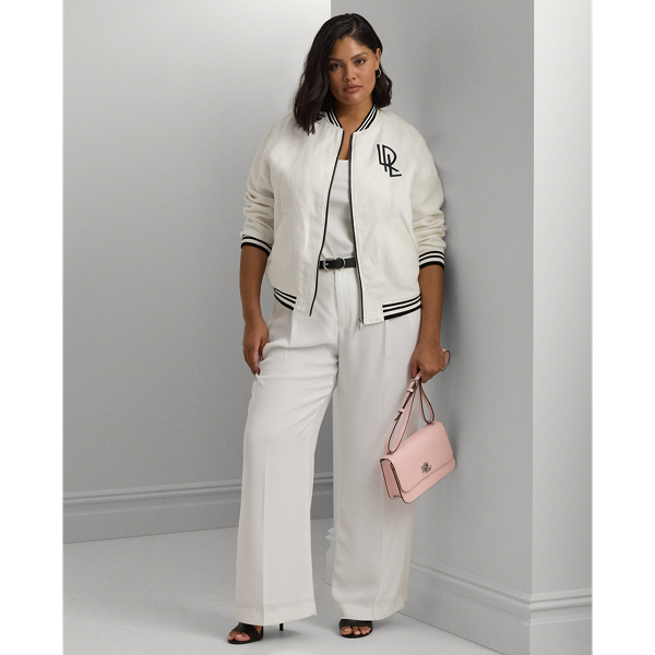 Mittelgroße Tasche Sophee mit Prägung Lauren in Tea Rose 9