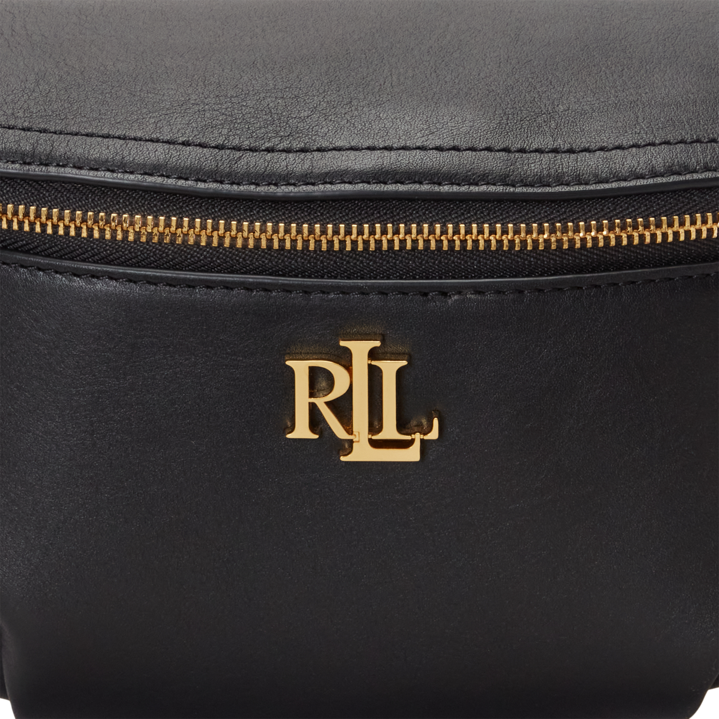 Женская сумка Ralph Lauren Leather Marcy Belt, цвет: Чёрный — фото 3