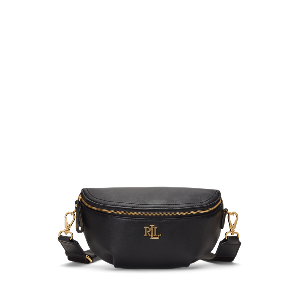 Black Leather Marcy Belt Bag Lauren 1