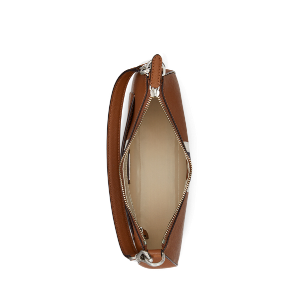 Tan/Soft White Multi Striped Leather Medium Danni Bag Lauren 5
