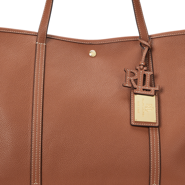 【RALPH LAUREN】ペブルド レザー ラージ Emerie トート バッグ LAUREN RALPH LAUREN】ペブルド レザー ラージ Emerie トート