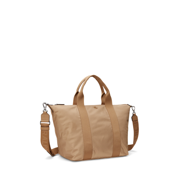 【送料&関税込】Ralph Lauren Stevie Tote Nylon Extra-Large Stevie Zip Tote Bag