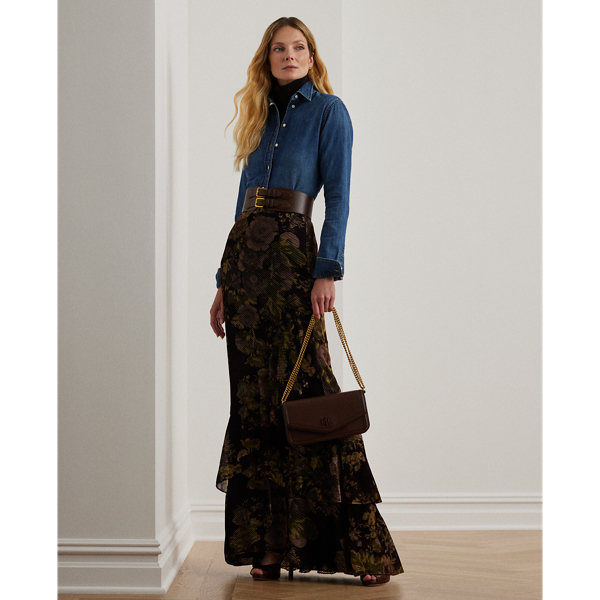Dark Mahogany Nappa Leather Medium Sawyer Bag Lauren 8