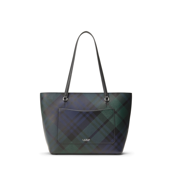 Black Watch Plaid Medium Karly Tote Bag