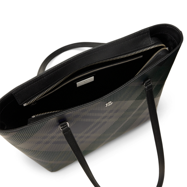 Black Watch Plaid Medium Karly Tote Bag
