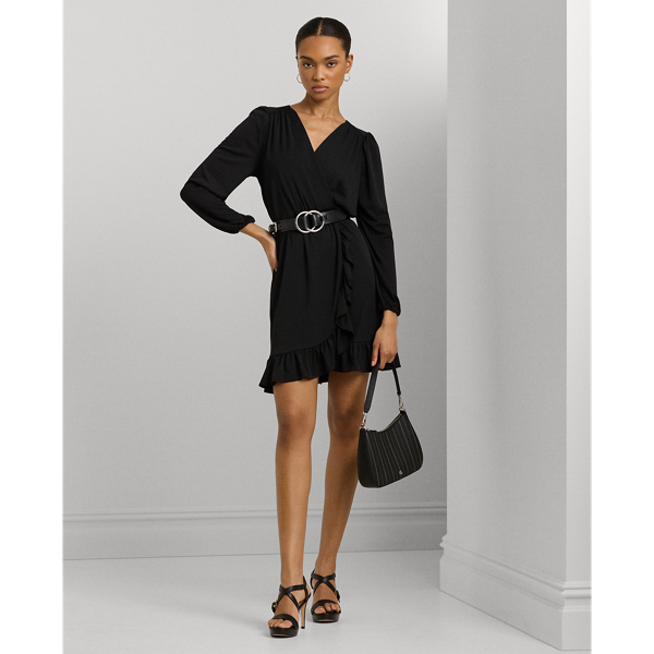 Mittelgro&szlig;e Ledertasche Danni Lauren in Nadelstr-Schwarz/Explorer 8