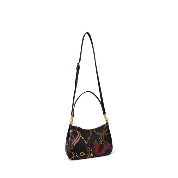 Pinstripe Leather Medium Danni Bag