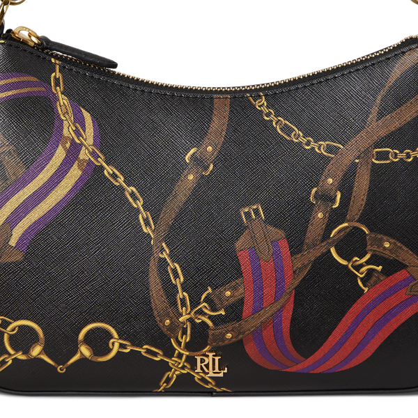 Pinstripe Leather Medium Danni Bag