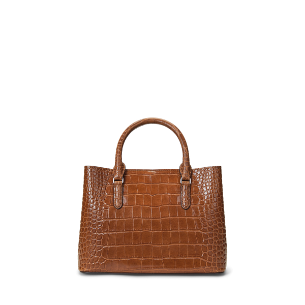 Embossed Leather Small Marcy Satchel for Women Ralph Lauren UK