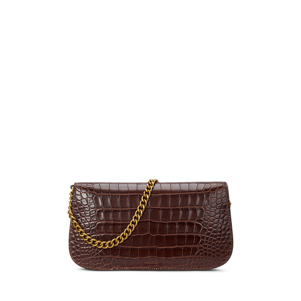 Croc Embossed Medium Tanner Shoulder Bag