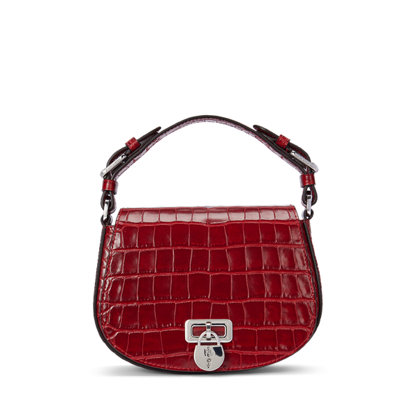 Festive Red Embossed Medium Tanner Crossbody Bag Lauren 1