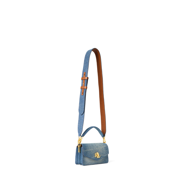 Washed Denim Small Tayler Crossbody Bag