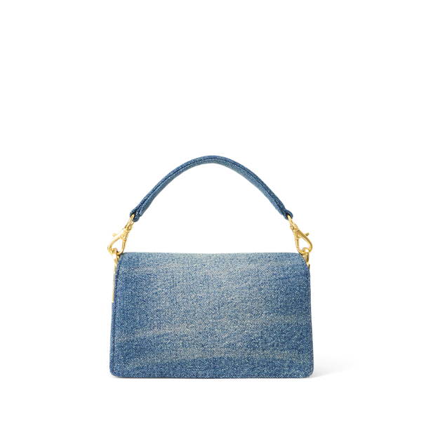 Washed Denim Small Tayler Crossbody Bag