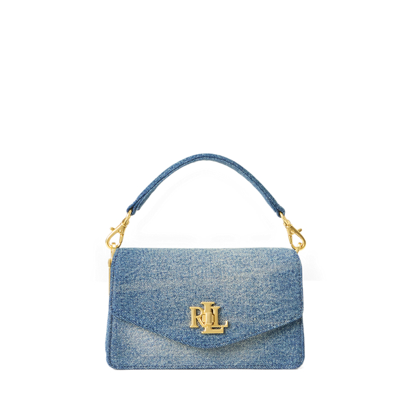 Washed Denim Small Tayler Crossbody Bag