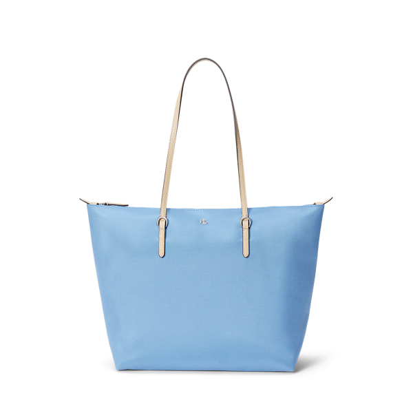 Striped Oxford Large Keaton Tote Bag