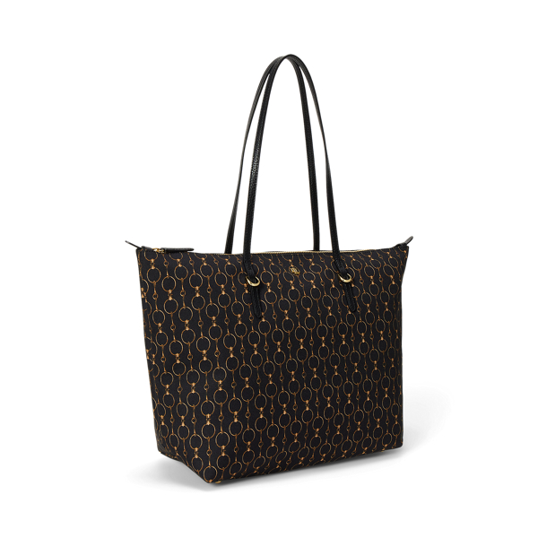Striped Oxford Large Keaton Tote Bag