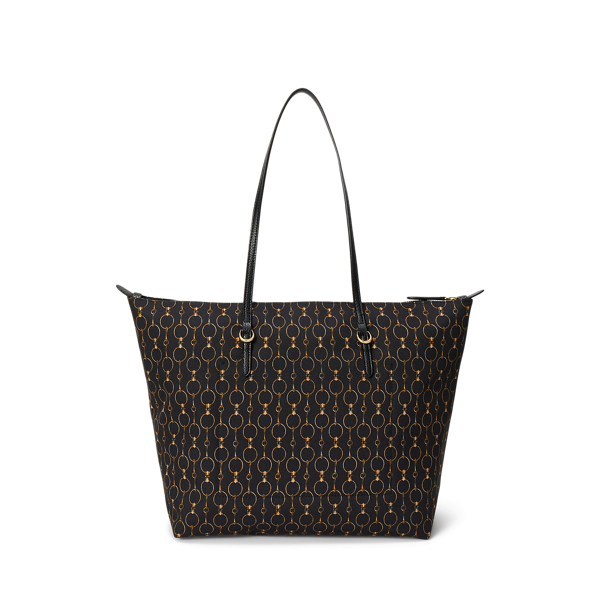 Striped Oxford Large Keaton Tote Bag