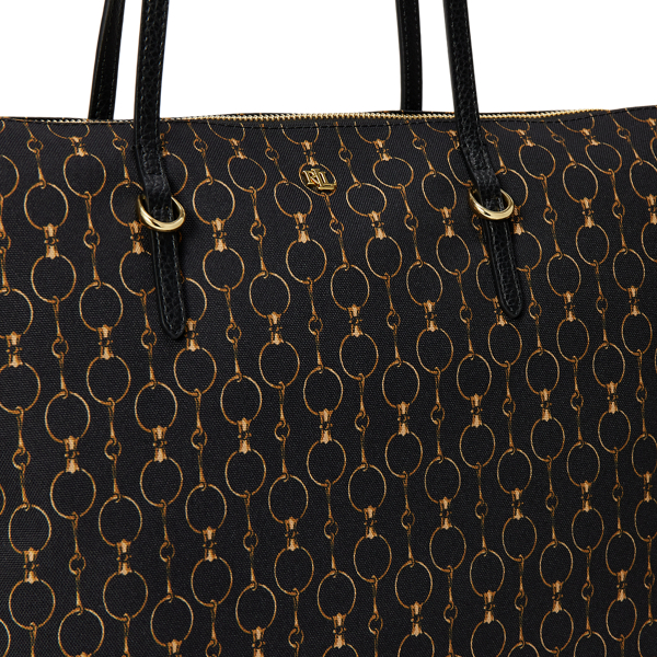 Striped Oxford Large Keaton Tote Bag
