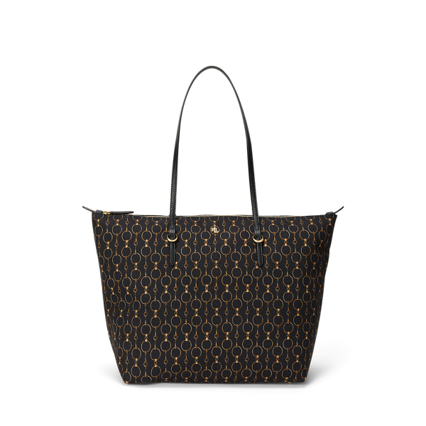 Striped Oxford Large Keaton Tote Bag