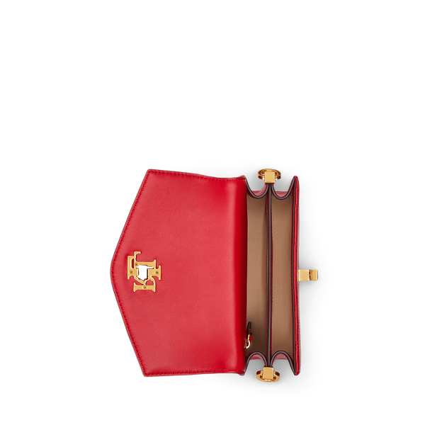 Festive Red Stitched Small Tayler Crossbody Bag Lauren 5