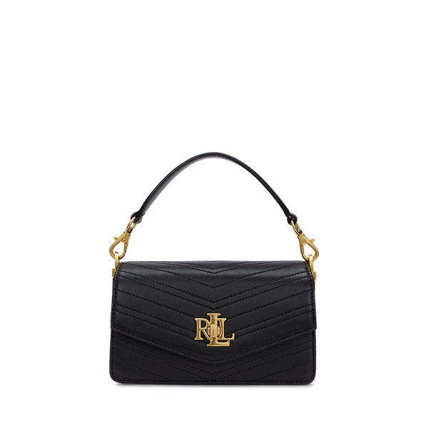 Ralph lauren black leather crossbody bag best sale