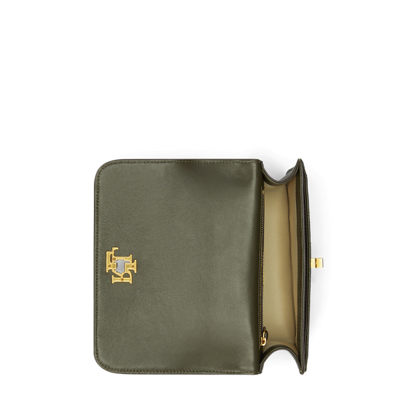 Dark Olive Stitched Nappa Leather Medium Sophee Bag Lauren 4