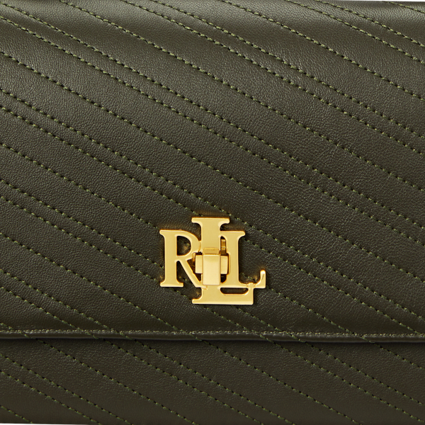 Dark Olive Stitched Nappa Leather Medium Sophee Bag Lauren 5