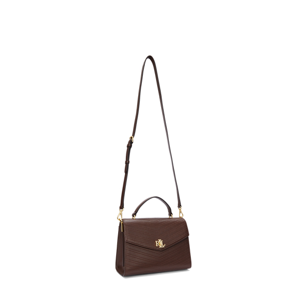 特別価格！ Ralph Lauren Saffiano Leather Satchel Saffiano Newbury Satchel
