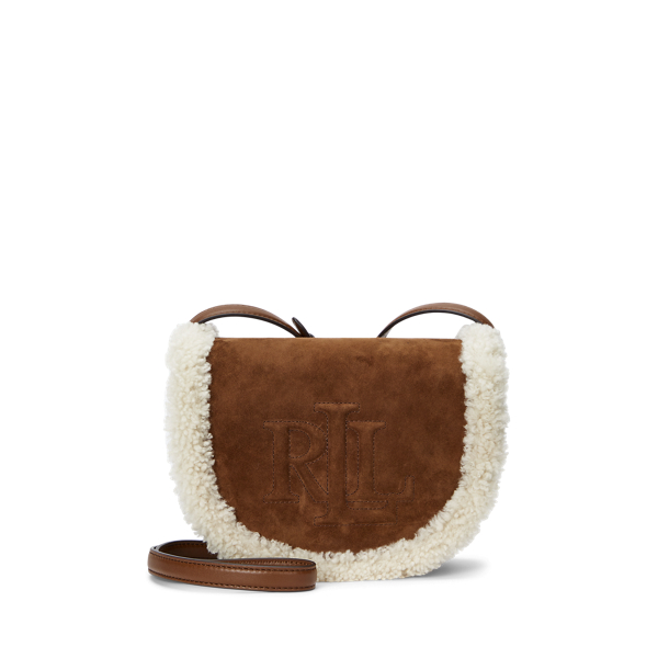 Shearling-Trim Medium Witley Crossbody