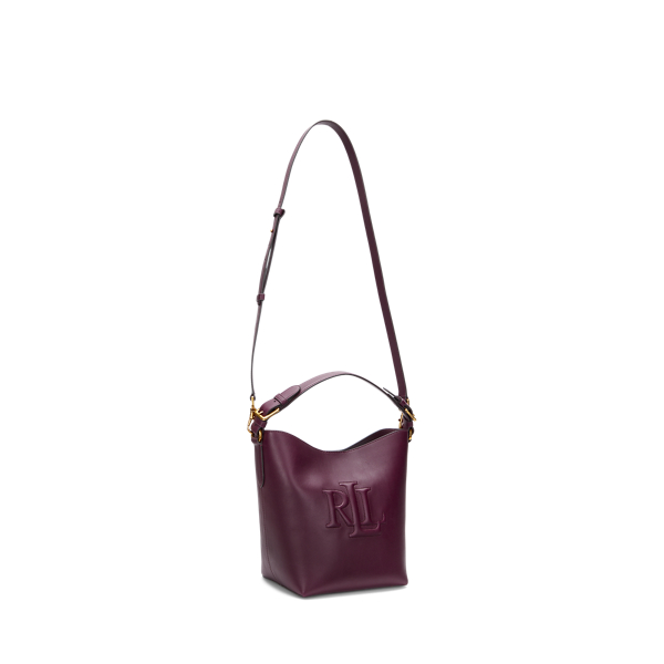 Pinot Noir Leather Medium Witley Bucket Bag Lauren 3