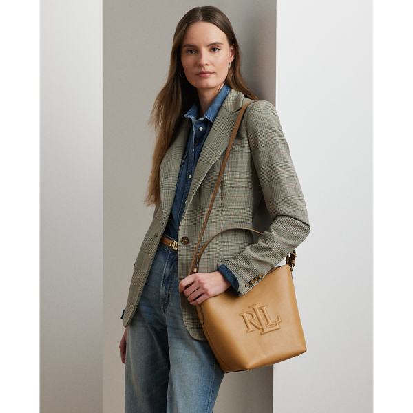 【RALPH LAUREN】レザー ミディアム Witley バケット バッグ レザー ミディアム Witley バケット バッグ | ラルフ ローレン