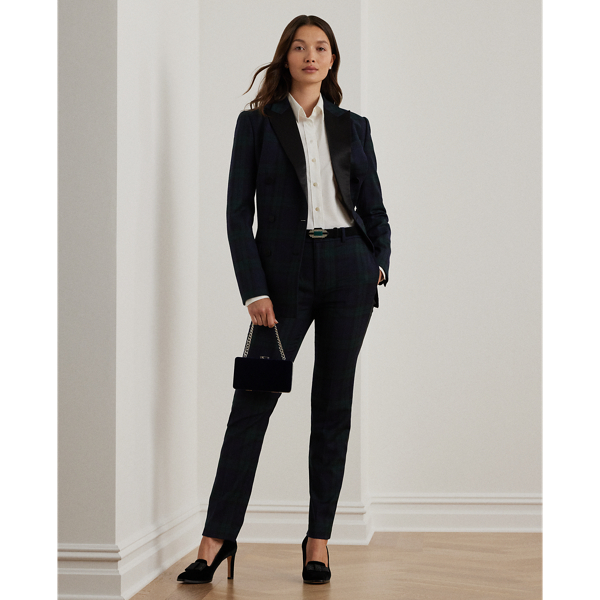 Luxe Navy Pav&eacute;-Logo Velvet Small Franki Clutch Lauren 8
