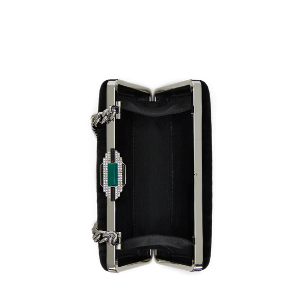 Black Velvet Small Franki Clutch Lauren 5