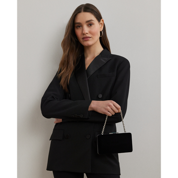 Black Velvet Small Franki Clutch Lauren 7