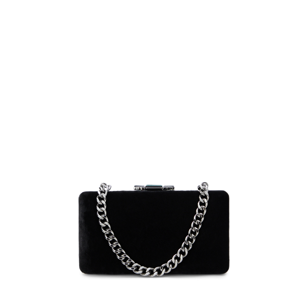 Black Velvet Small Franki Clutch Lauren 1