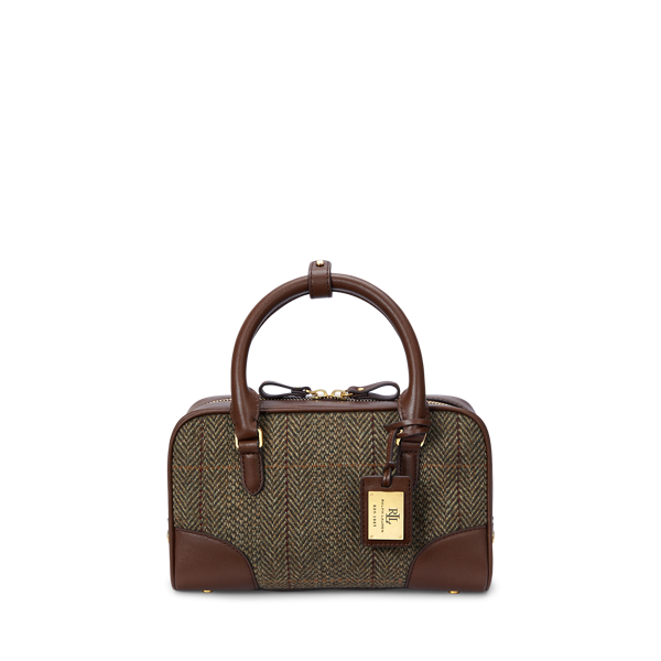 Herringbone Tweed Small Emerie Satchel