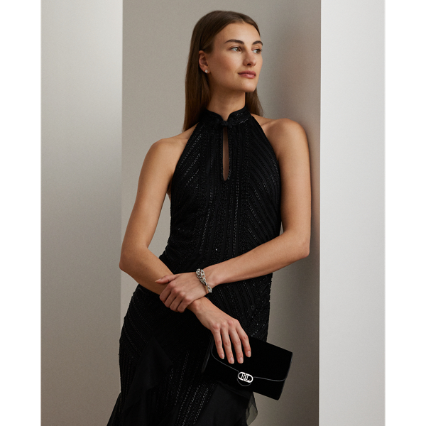 Black Velvet Medium Adair Crossbody Lauren 8