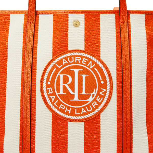 Striped Herringbone Large Emerie Tote for Women | Ralph