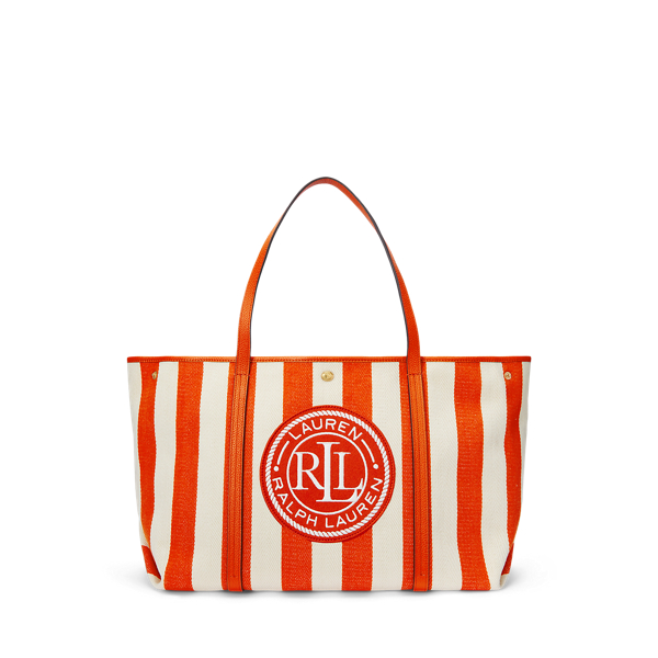 Striped Herringbone Large Emerie Tote