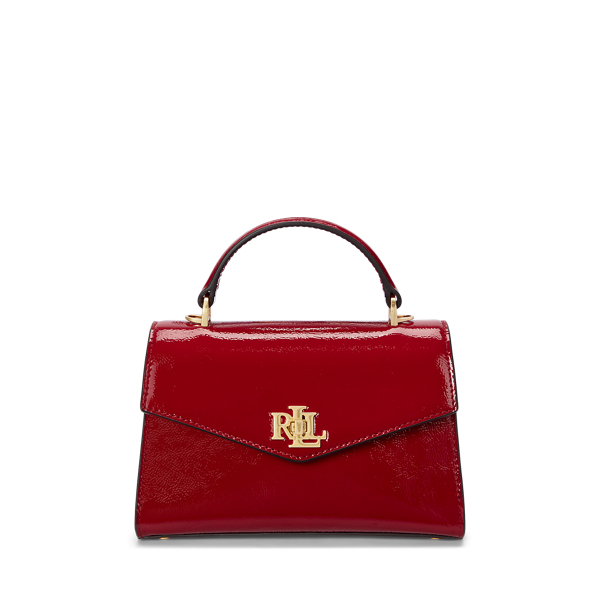 Festive Red Patent Leather Small Farrah Satchel Lauren 1