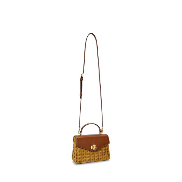 ストライプキャンバス★Ralph Lauren★Farrahスモールサッチェル Striped Canvas Small Farrah Satchel