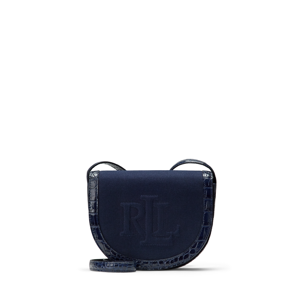 国内NEW Ralph Lauren Witley CrossbodyWalletキャンバスxレザー Lauren Ralph Lauren Witley Leather Medium Crossbody Wallet