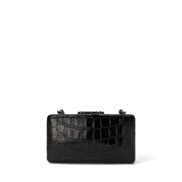 Croc-Embossed Small Franki Clutch