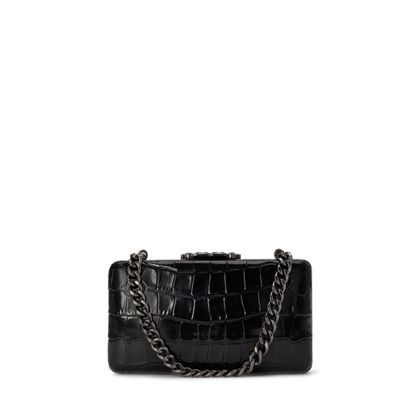 Croc-Embossed Small Franki Clutch