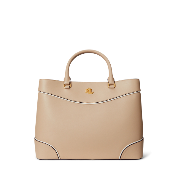 Grande sacoche Marcy bicolore en cuir