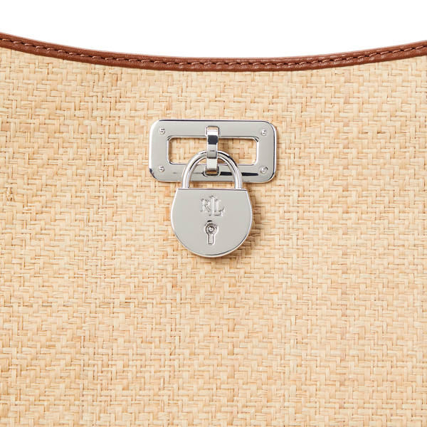 Gro&szlig;e Schultertasche Tanner aus Bast Lauren in Natur/Lauren-Sandbraun 6