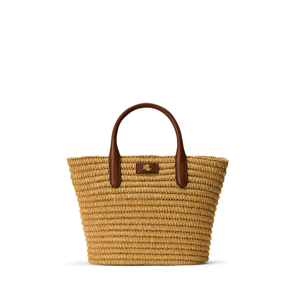 Lauren deals Ralph Lauren straw wicker tote tab