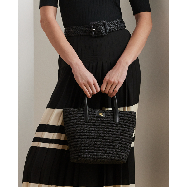 【Lauren Ralph Lauren】Woven Straw Medium Brie Tote Bag♪ s7-AI431962121002_lifestyle?$
